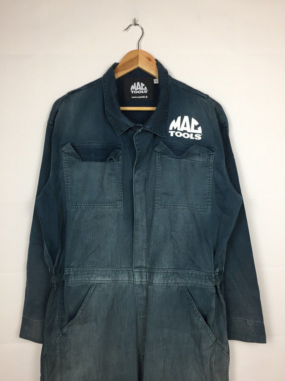 Vintage Vintage Mac Tools Sunfaded Coverall Jacket Size US L / EU 52-54 / 3 - 1 Thumbnail