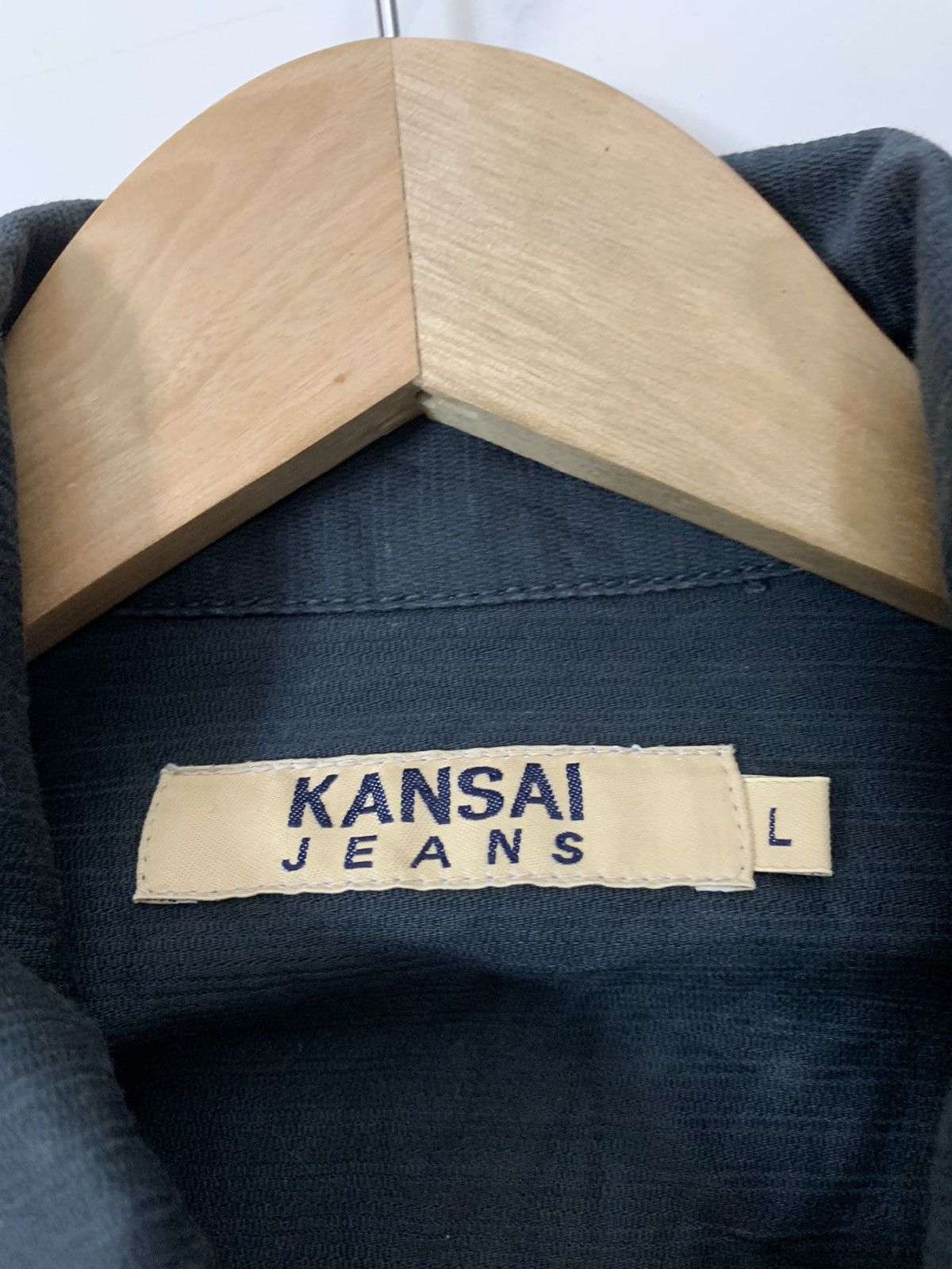 Kansai Yamamoto Kansai Jeans Button Up Shirt Size US L / EU 52-54 / 3 - 5 Thumbnail