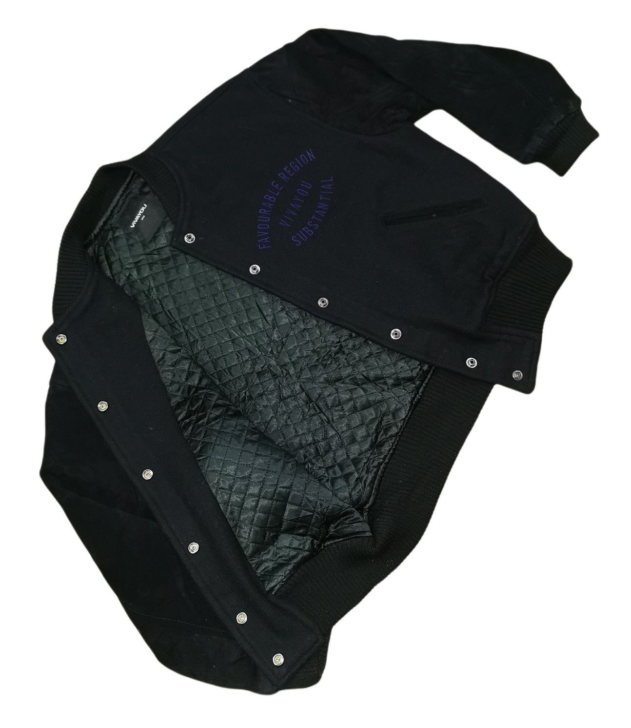Japanese Brand Vivayou Leather Suede Wool Varsity Jacket Size US M / EU 48-50 / 2 - 8 Thumbnail