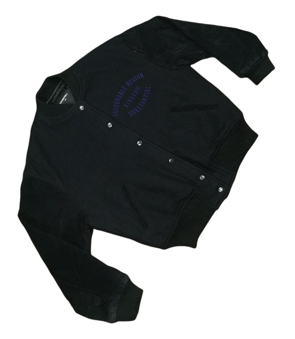 Japanese Brand Vivayou Leather Suede Wool Varsity Jacket Size US M / EU 48-50 / 2 - 3 Thumbnail