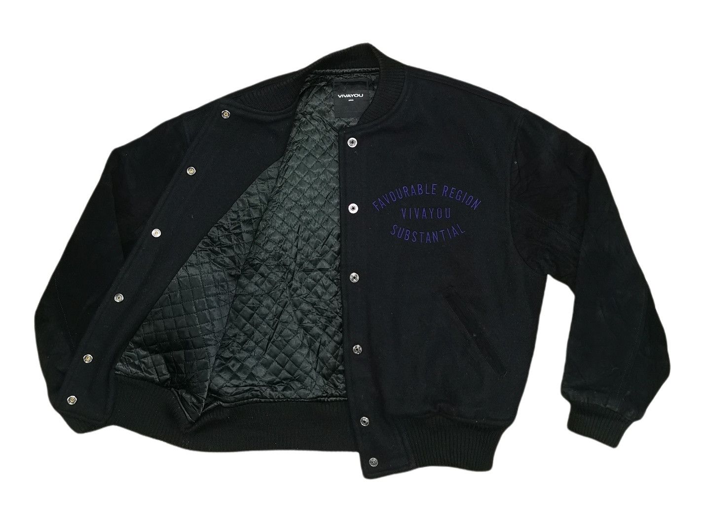 Japanese Brand Vivayou Leather Suede Wool Varsity Jacket Size US M / EU 48-50 / 2 - 7 Thumbnail