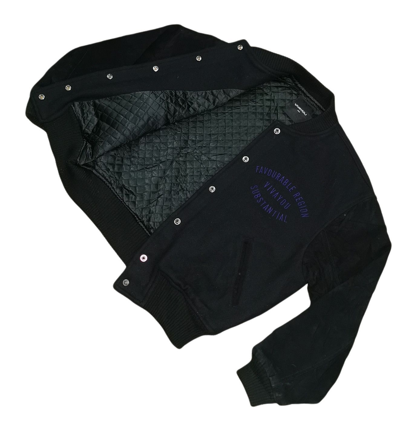 Japanese Brand Vivayou Leather Suede Wool Varsity Jacket Size US M / EU 48-50 / 2 - 9 Thumbnail