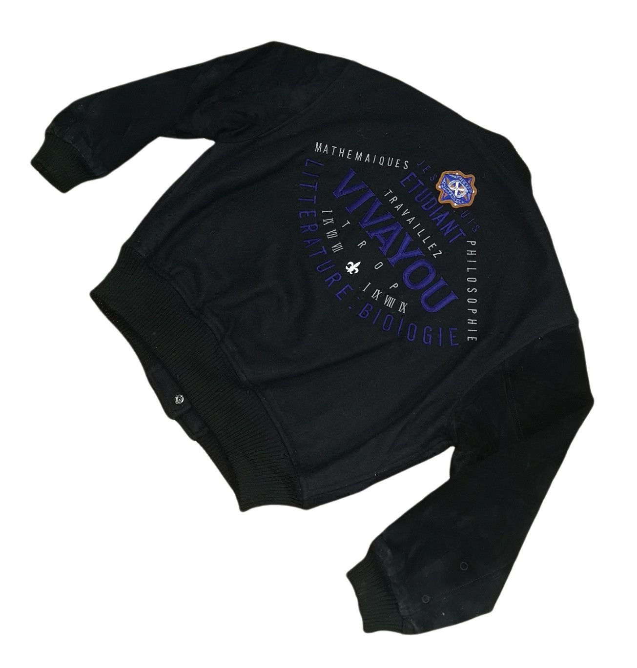 Japanese Brand Vivayou Leather Suede Wool Varsity Jacket Size US M / EU 48-50 / 2 - 6 Thumbnail