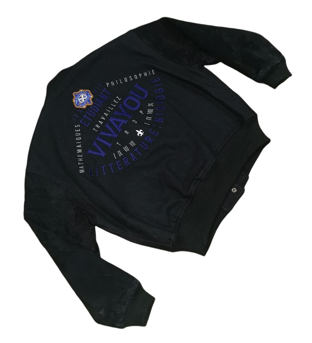 Japanese Brand Vivayou Leather Suede Wool Varsity Jacket Size US M / EU 48-50 / 2 - 5 Thumbnail