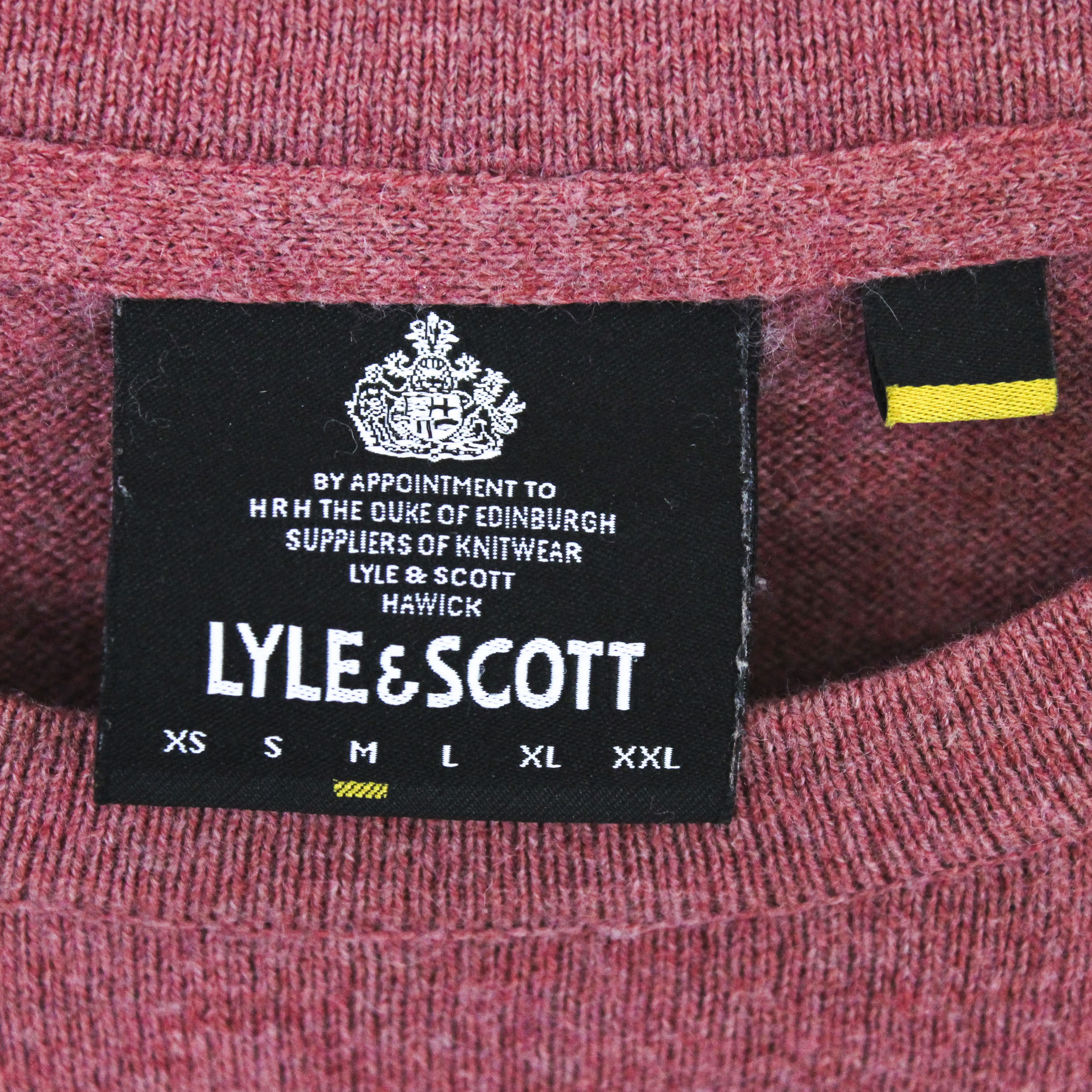 Lyle & Scott Wool Sweater Pullover Cotton Jumper Crew Neck Knit Coral Top Size US M / EU 48-50 / 2 - 4 Thumbnail