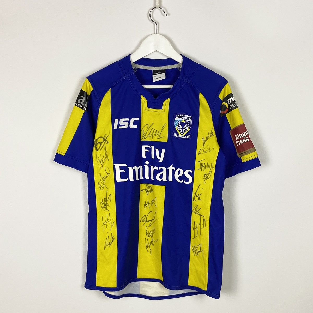 Other Warrington Wolves ISC rugby jersey Signed by all team rare Size US S / EU 44-46 / 1 - 1 Thumbnail
