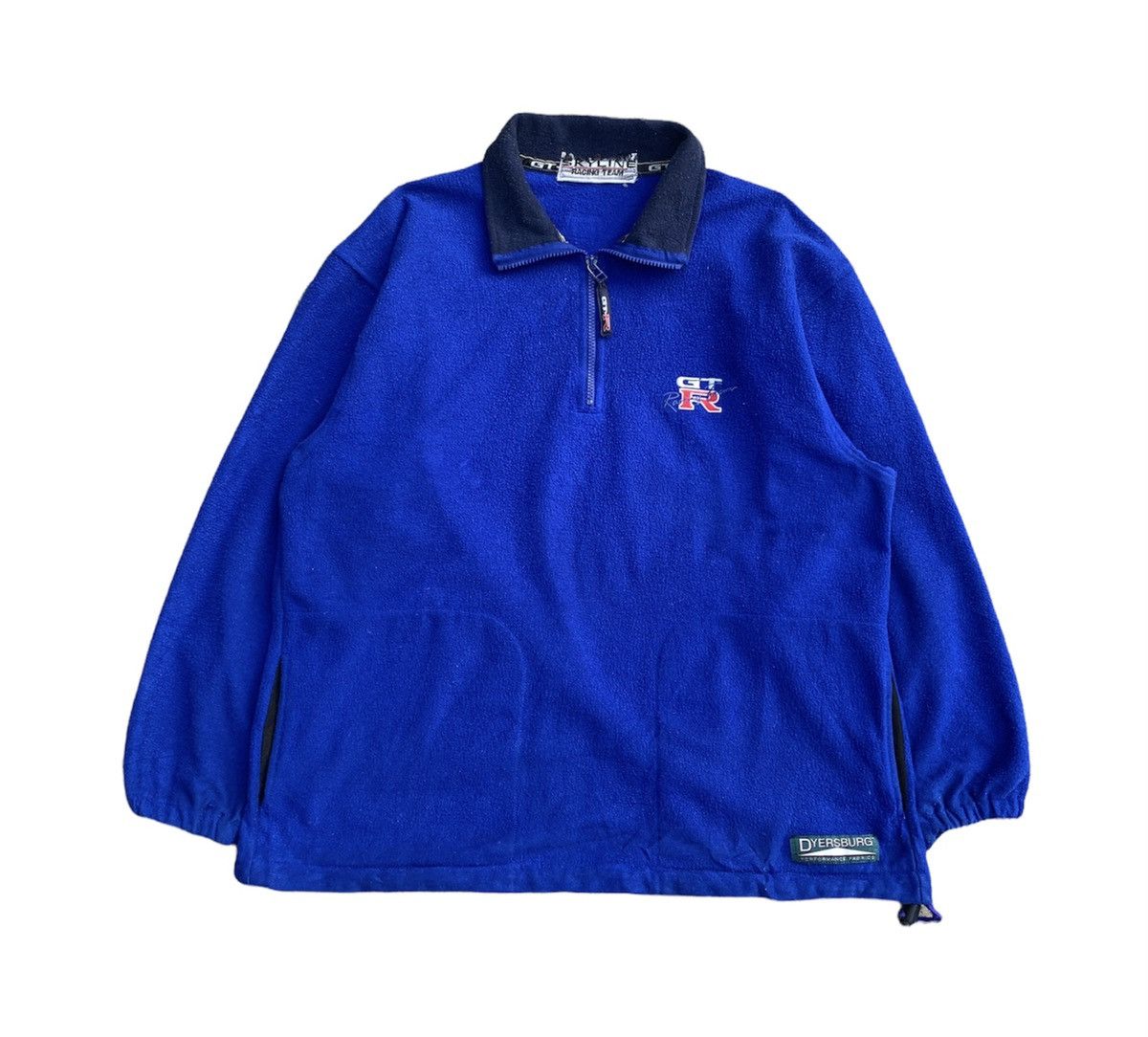 Japanese Brand × Sports Specialties Rare🔥🔥Vtg Skyline Gtr Racing Team Fleece Half Zipper Jacket Size US L / EU 52-54 / 3 - 1 Thumbnail