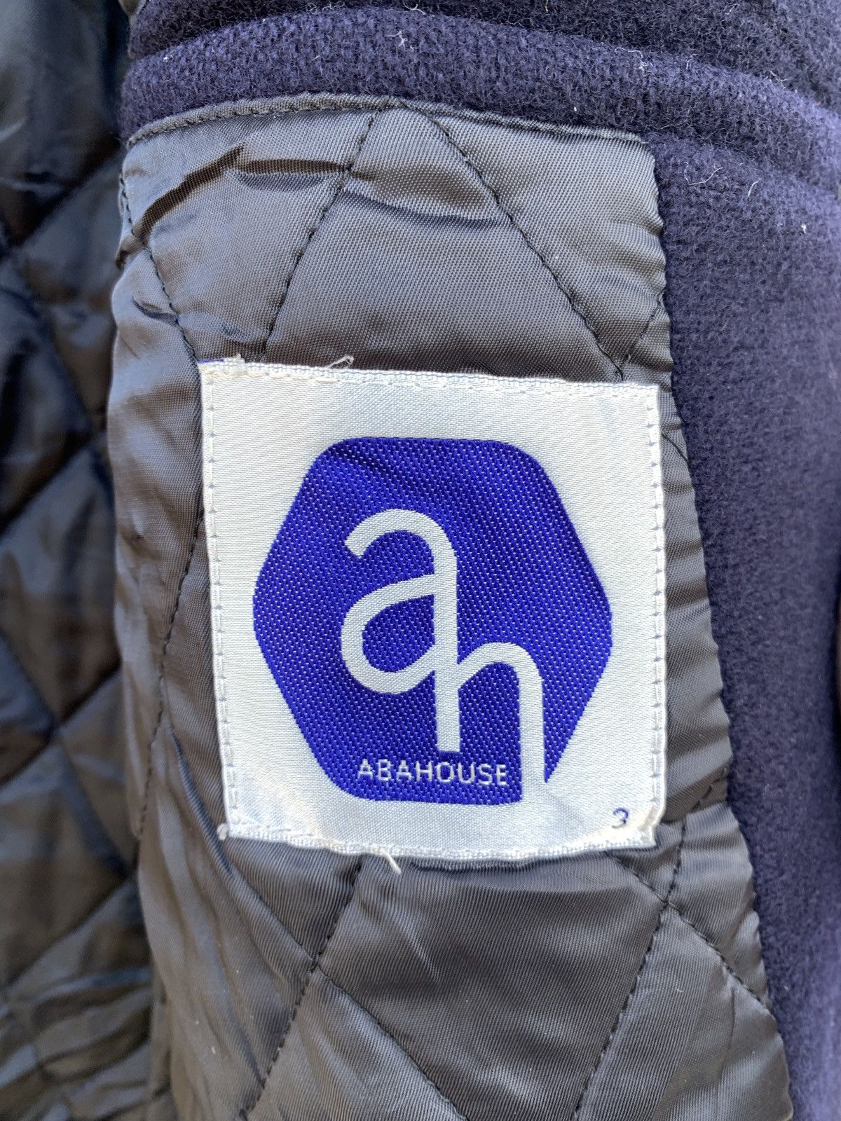 ABAHOUSE × Vintage Vintage Abahouse Leather Sleeves Varsity Jacket Size US M / EU 48-50 / 2 - 5 Thumbnail