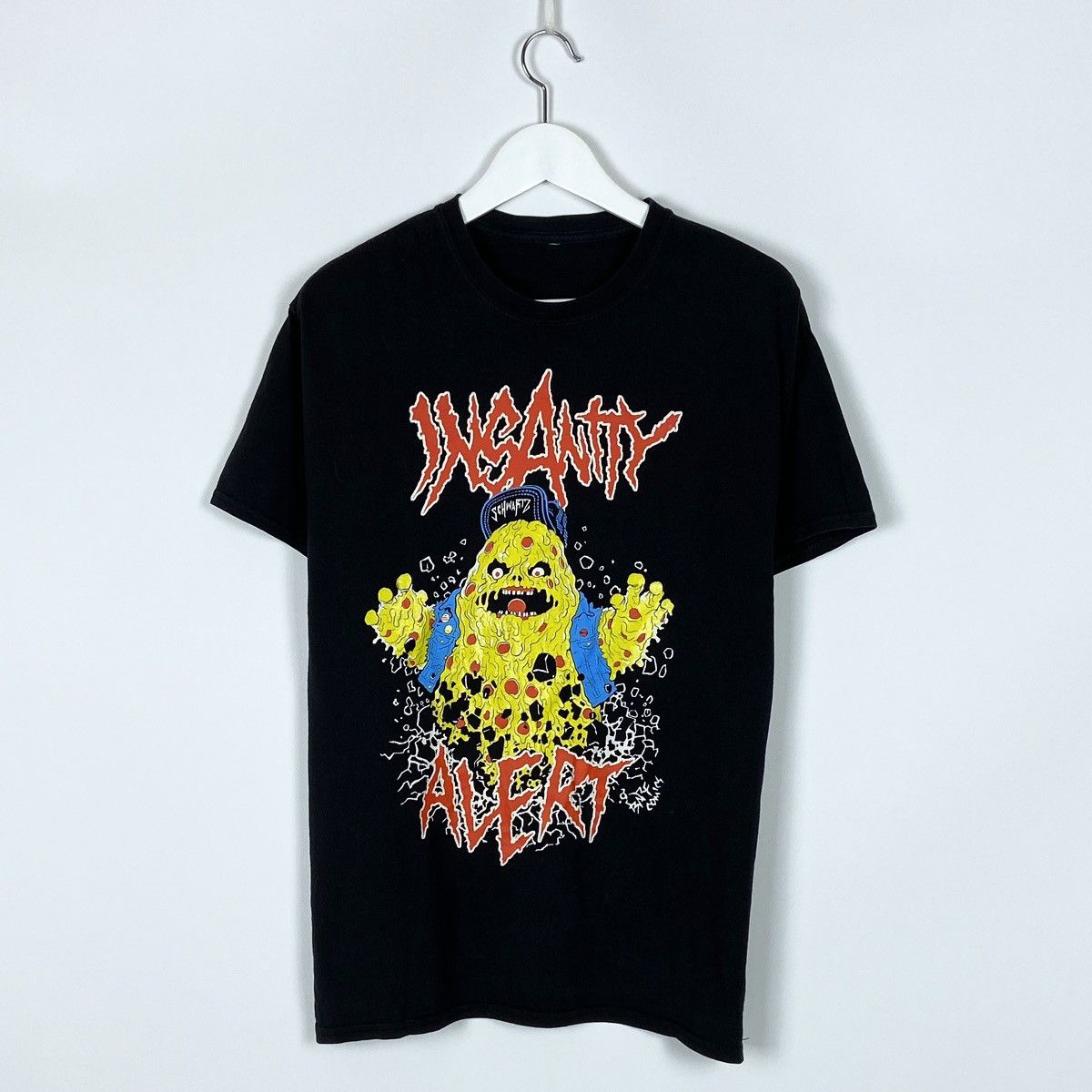 Band Tees Vintage Y2K 00s Insanity Alert Pizza Demon tee rock band Size US L / EU 52-54 / 3 - 1 Thumbnail