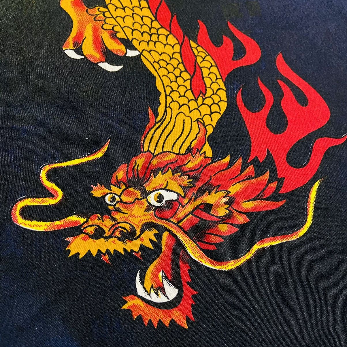 Japanese Brand 1990s RARE JAPANESE DRAGON SHIRT - № 288 Size US XL / EU 56 / 4 - 6 Thumbnail