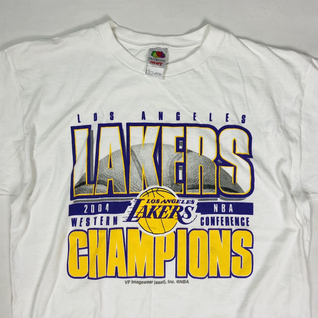 NBA Y2K LAKERS LOS ANGELES RARE ARCHIVE 2004 VINTAGE TEE - № 301 Size US L / EU 52-54 / 3 - 2 Thumbnail