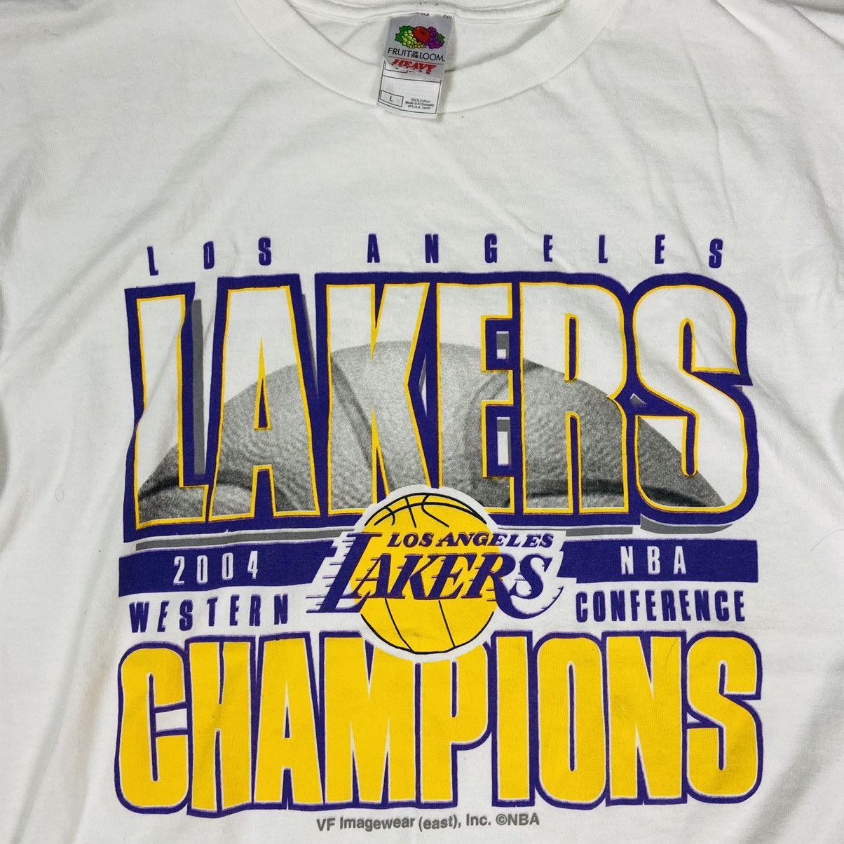 NBA Y2K LAKERS LOS ANGELES RARE ARCHIVE 2004 VINTAGE TEE - № 301 Size US L / EU 52-54 / 3 - 3 Thumbnail