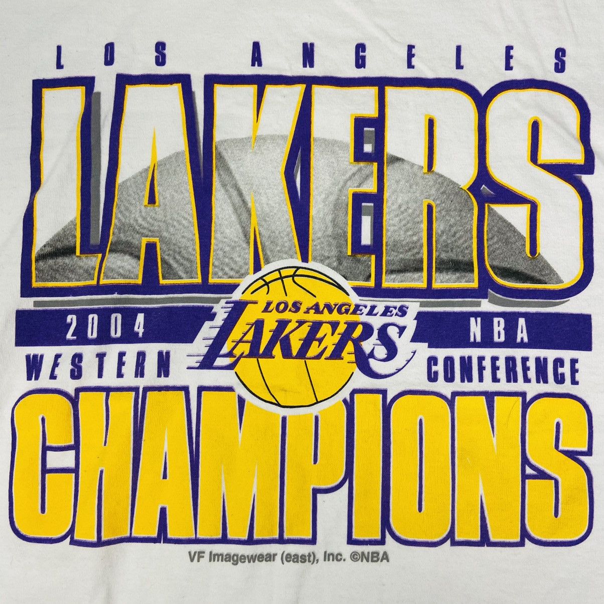 NBA Y2K LAKERS LOS ANGELES RARE ARCHIVE 2004 VINTAGE TEE - № 301 Size US L / EU 52-54 / 3 - 4 Thumbnail