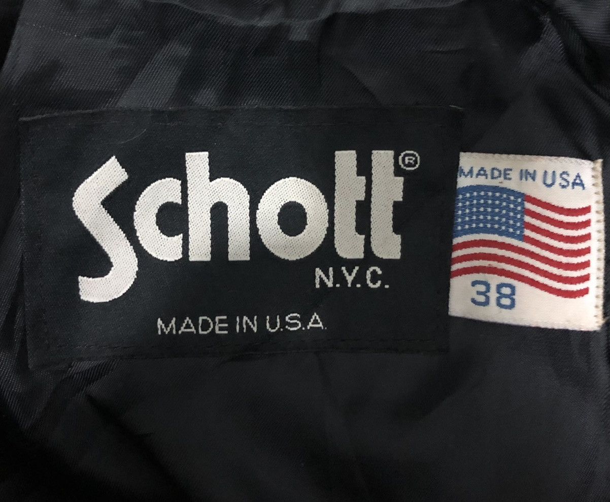 Schott × Vintage VINTAGE SCHOTT NYC WOOL LONG COAT Size US L / EU 52-54 / 3 - 12 Thumbnail