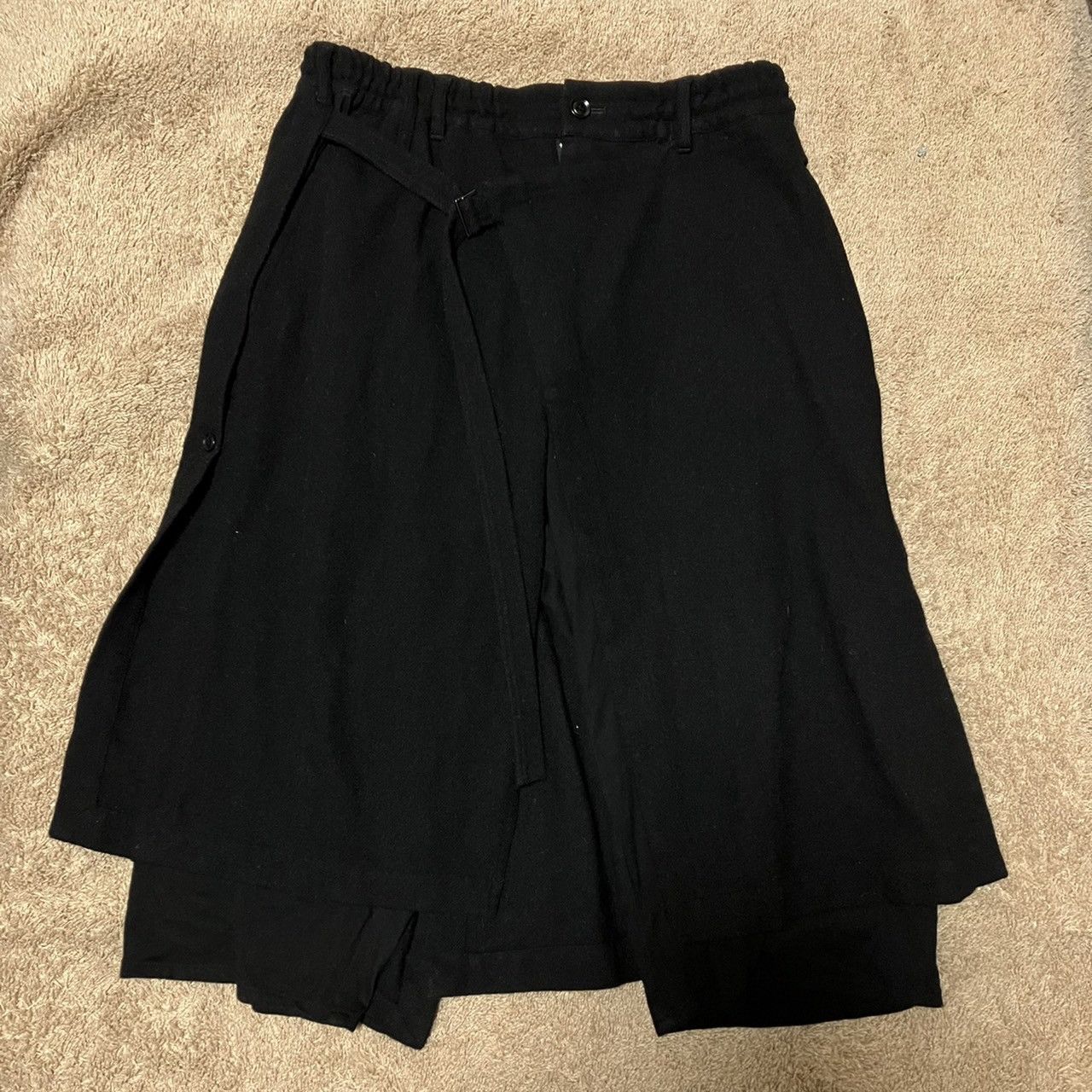 Yohji Yamamoto Ground Y 18aw wool wrap pants | Grailed