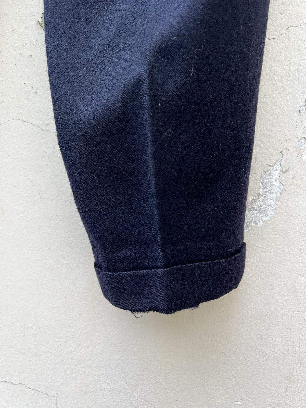 Comme des Garcons Homme Plus Archive 1988 CDGHP Dark Blue Wool Baggy Trouser Pant Size US 30 / EU 46 - 22 Thumbnail