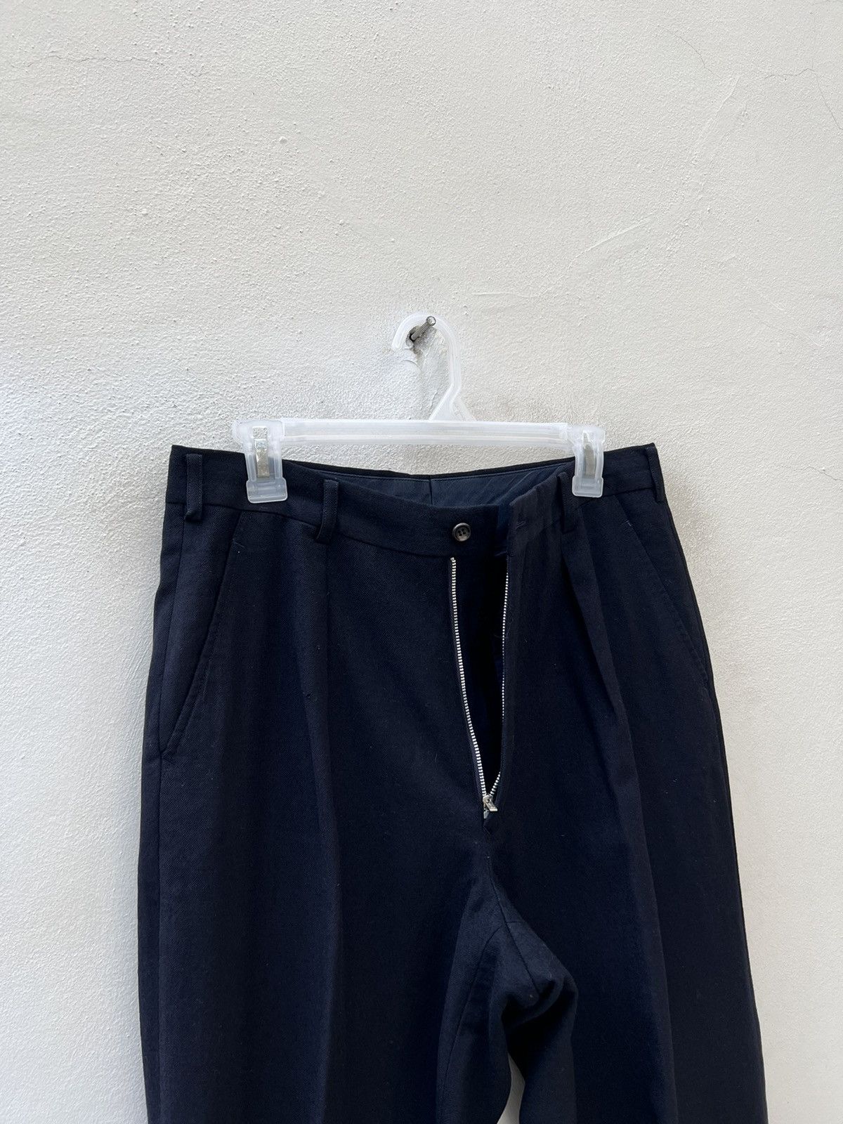 Comme des Garcons Homme Plus Archive 1988 CDGHP Dark Blue Wool Baggy Trouser Pant Size US 30 / EU 46 - 9 Thumbnail