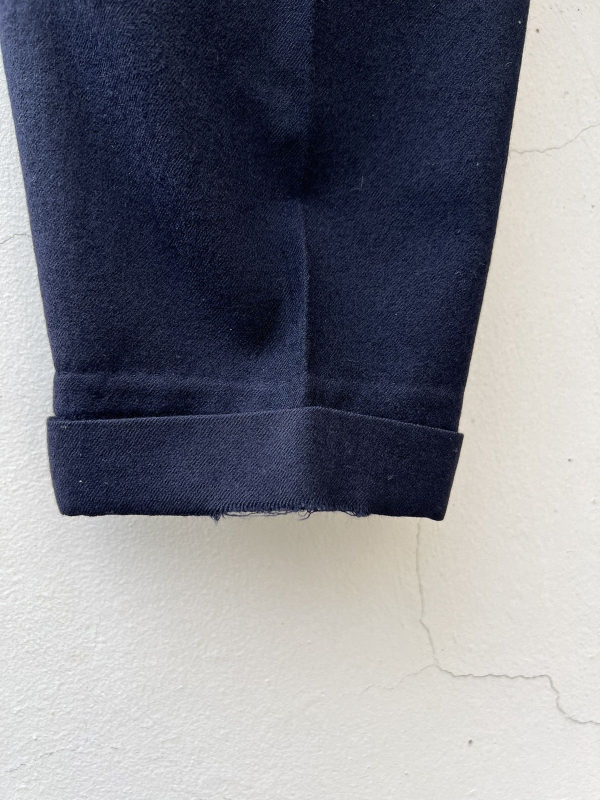 Comme des Garcons Homme Plus Archive 1988 CDGHP Dark Blue Wool Baggy Trouser Pant Size US 30 / EU 46 - 18 Thumbnail