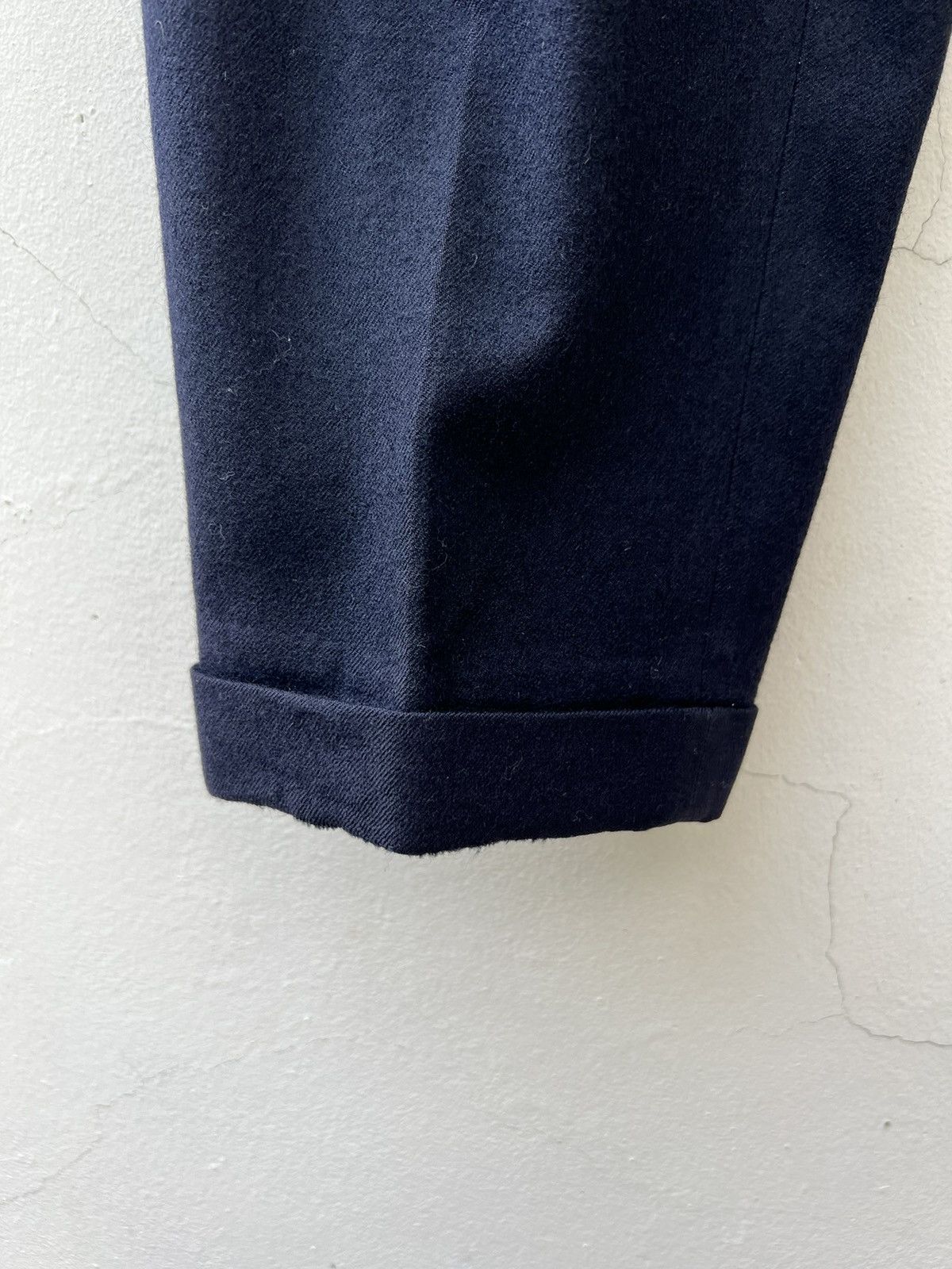 Comme des Garcons Homme Plus Archive 1988 CDGHP Dark Blue Wool Baggy Trouser Pant Size US 30 / EU 46 - 12 Thumbnail