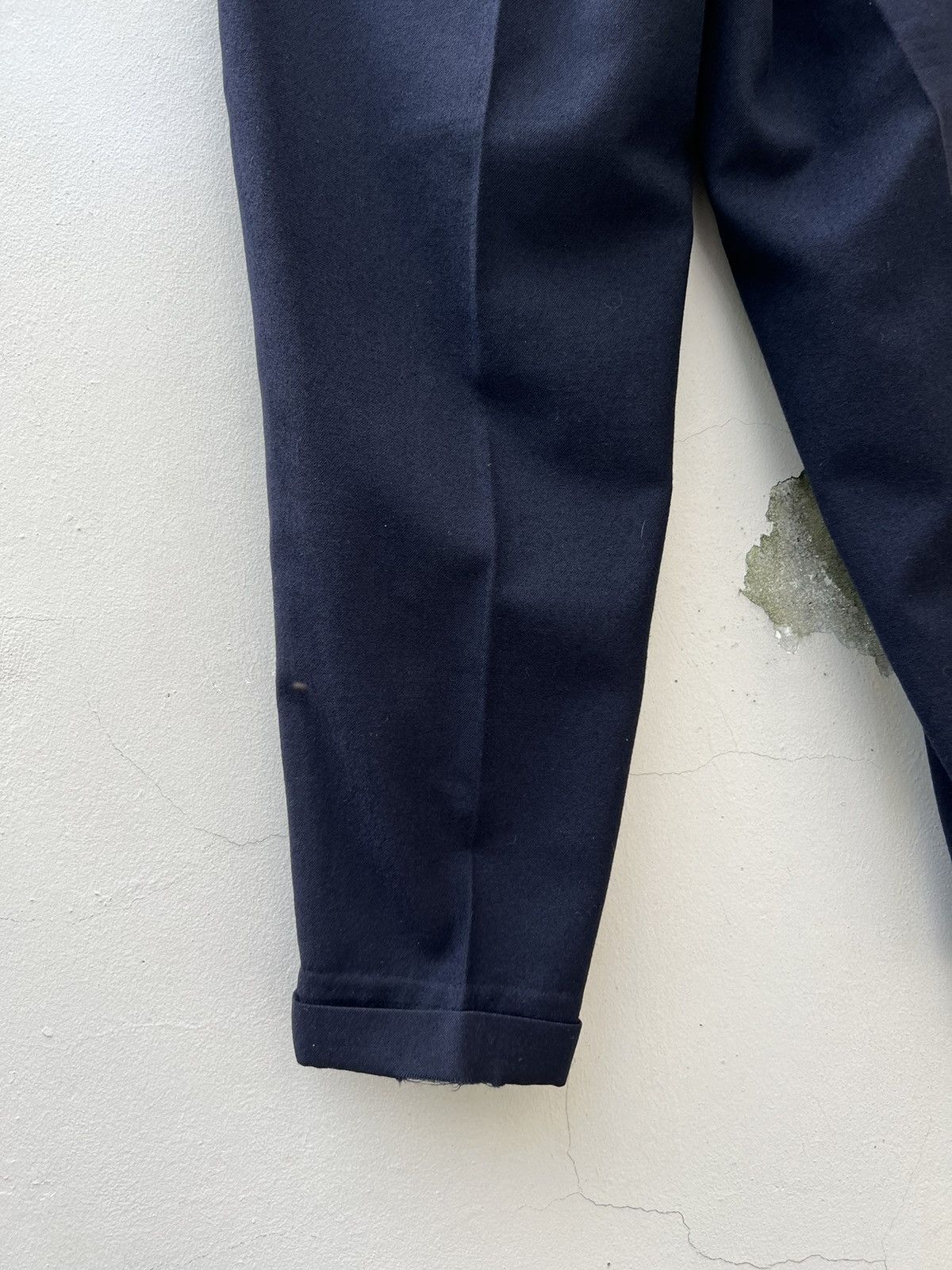 Comme des Garcons Homme Plus Archive 1988 CDGHP Dark Blue Wool Baggy Trouser Pant Size US 30 / EU 46 - 17 Thumbnail