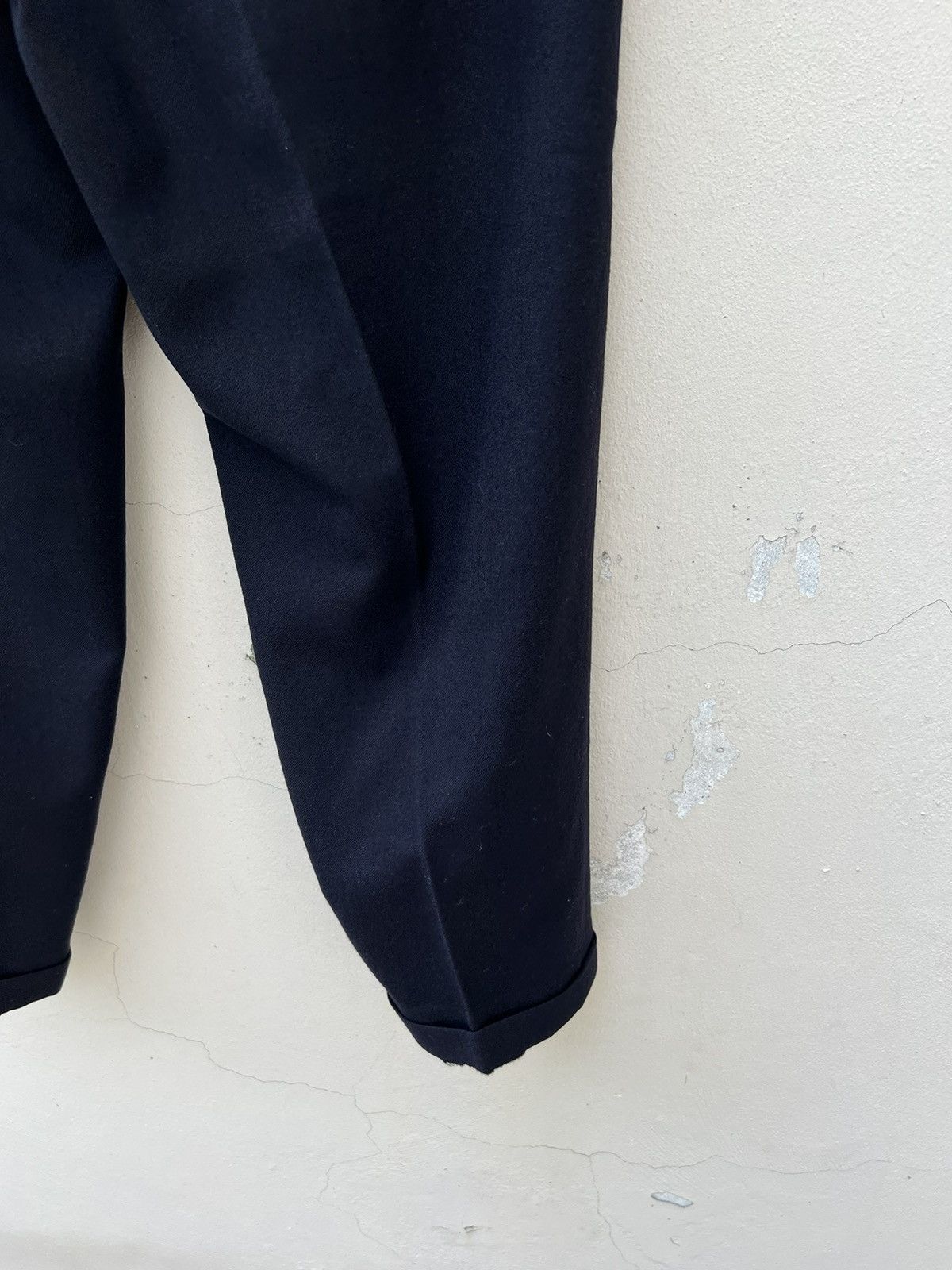 Comme des Garcons Homme Plus Archive 1988 CDGHP Dark Blue Wool Baggy Trouser Pant Size US 30 / EU 46 - 21 Thumbnail