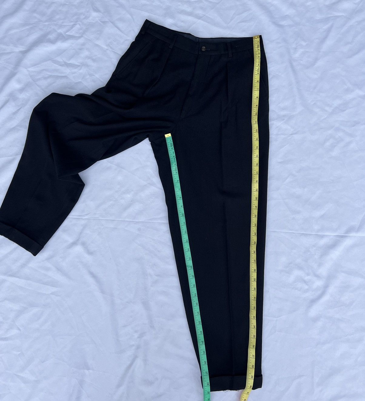 Comme des Garcons Homme Plus Archive 1988 CDGHP Dark Blue Wool Baggy Trouser Pant Size US 30 / EU 46 - 4 Thumbnail