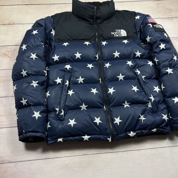 The north deals face flag jacket