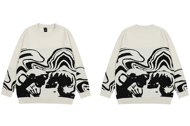 Japanese Brand Skull Graphic Sweater Size US L / EU 52-54 / 3 - 4 Thumbnail