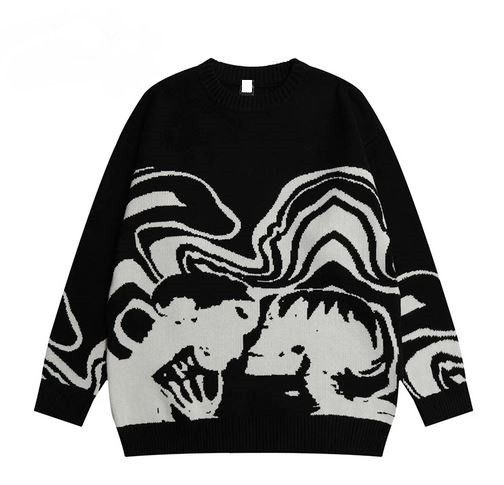 Japanese Brand Skull Graphic Sweater Size US M / EU 48-50 / 2 - 1 Thumbnail