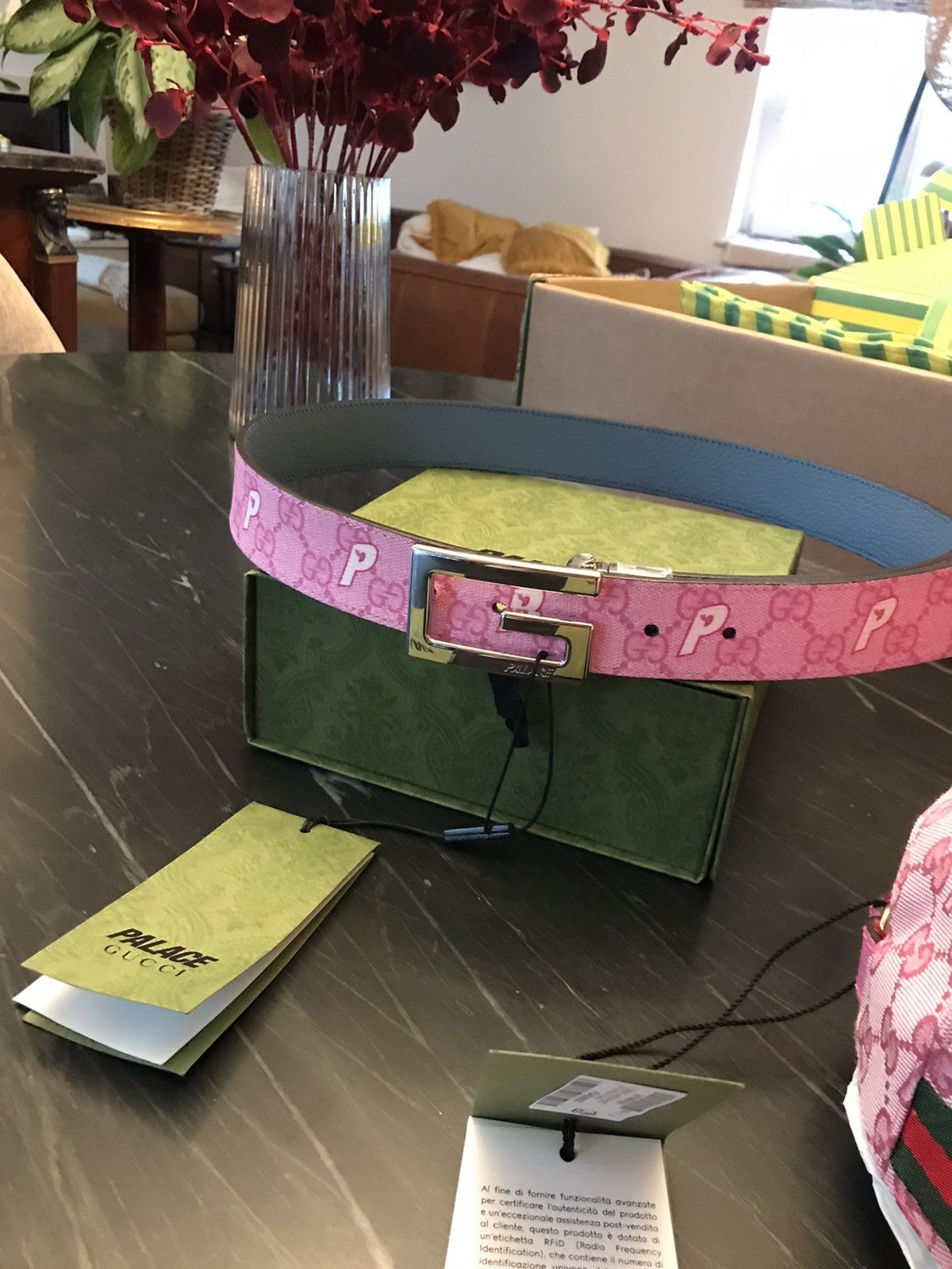 gucci x palace ピン ベルト