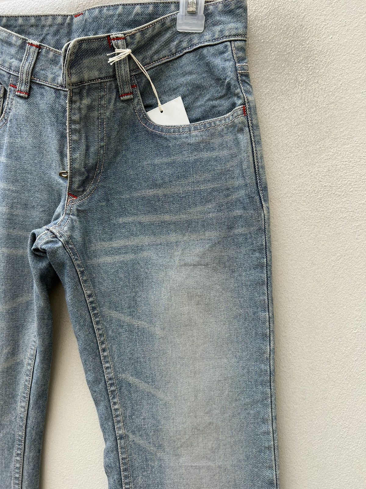 Vintage NWT A Brand Made in Japan Mud Wash Denim Straight Leg Jeans Size US 28 / EU 44 - 11 Thumbnail