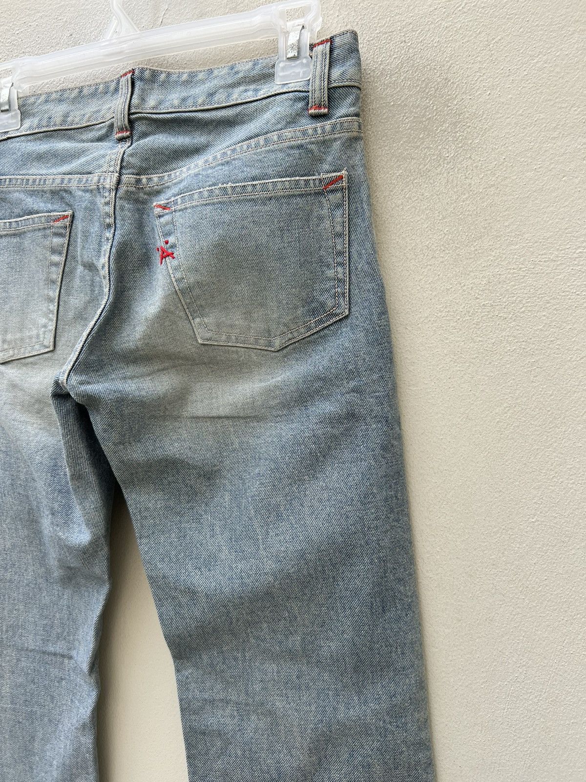 Vintage NWT A Brand Made in Japan Mud Wash Denim Straight Leg Jeans Size US 28 / EU 44 - 18 Thumbnail