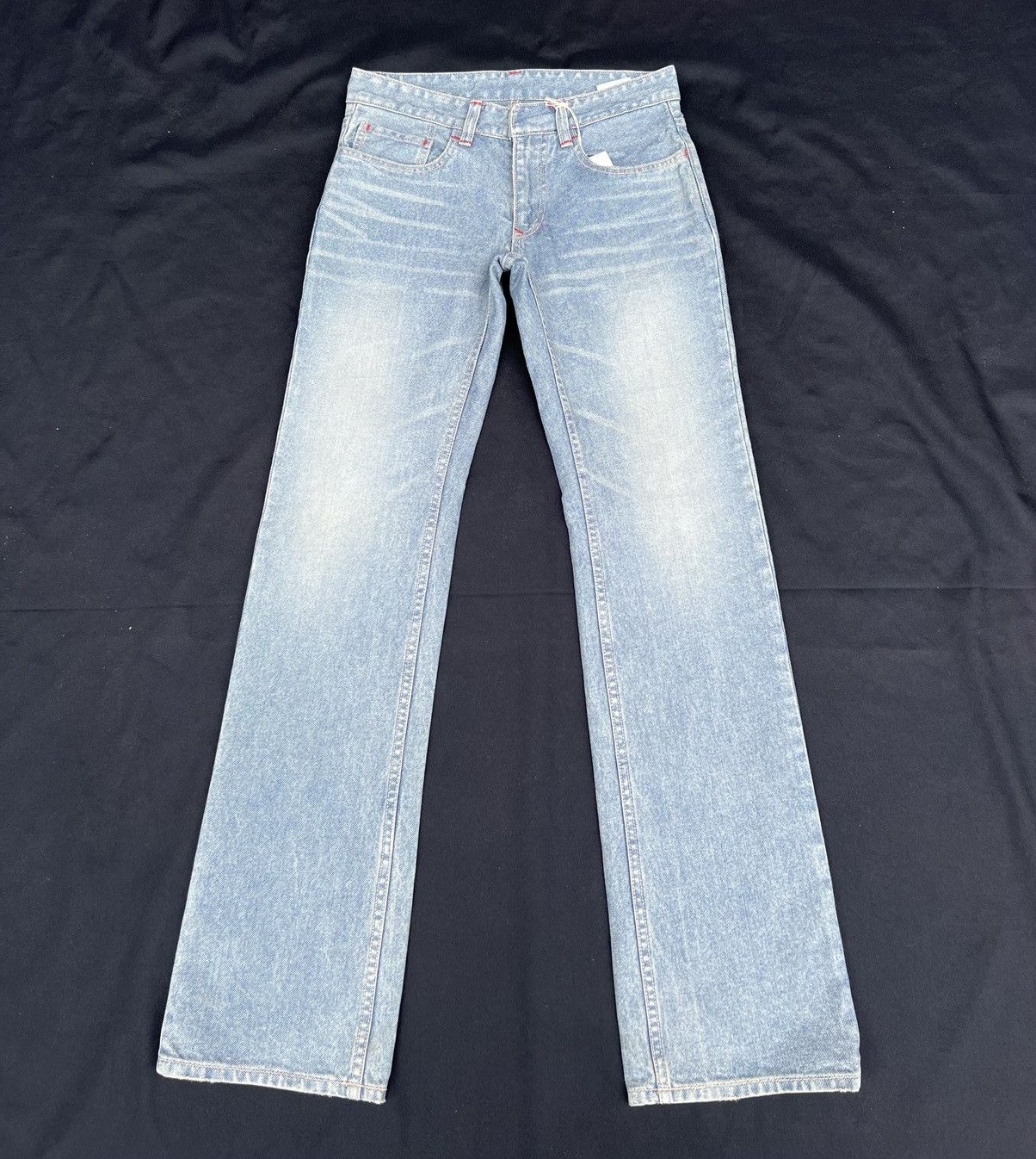 Vintage NWT A Brand Made in Japan Mud Wash Denim Straight Leg Jeans Size US 28 / EU 44 - 1 Thumbnail
