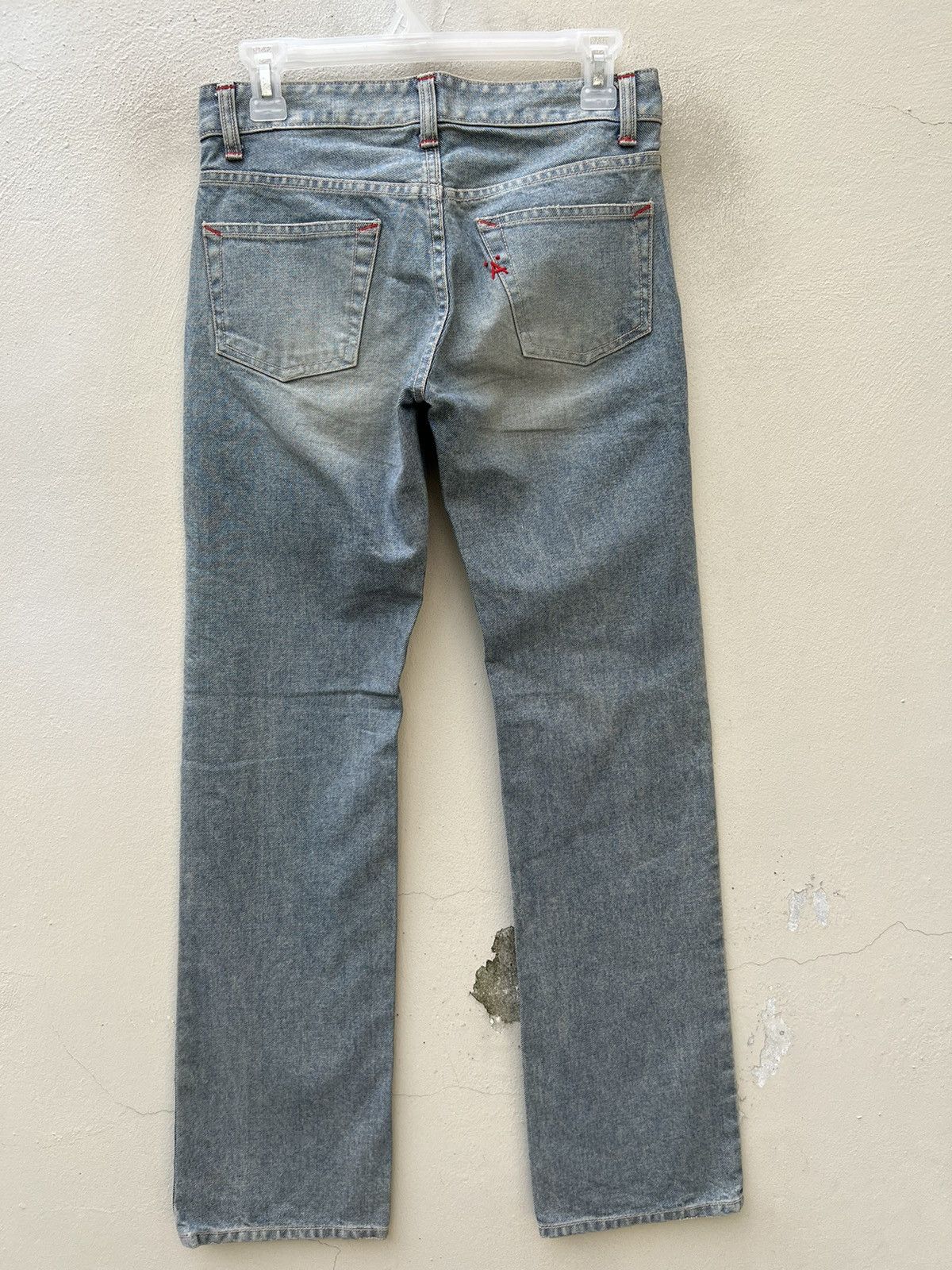Vintage NWT A Brand Made in Japan Mud Wash Denim Straight Leg Jeans Size US 28 / EU 44 - 15 Thumbnail