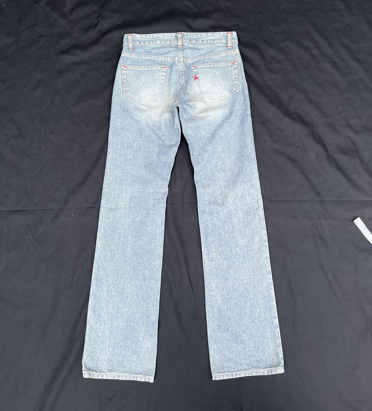 Vintage NWT A Brand Made in Japan Mud Wash Denim Straight Leg Jeans Size US 28 / EU 44 - 5 Thumbnail