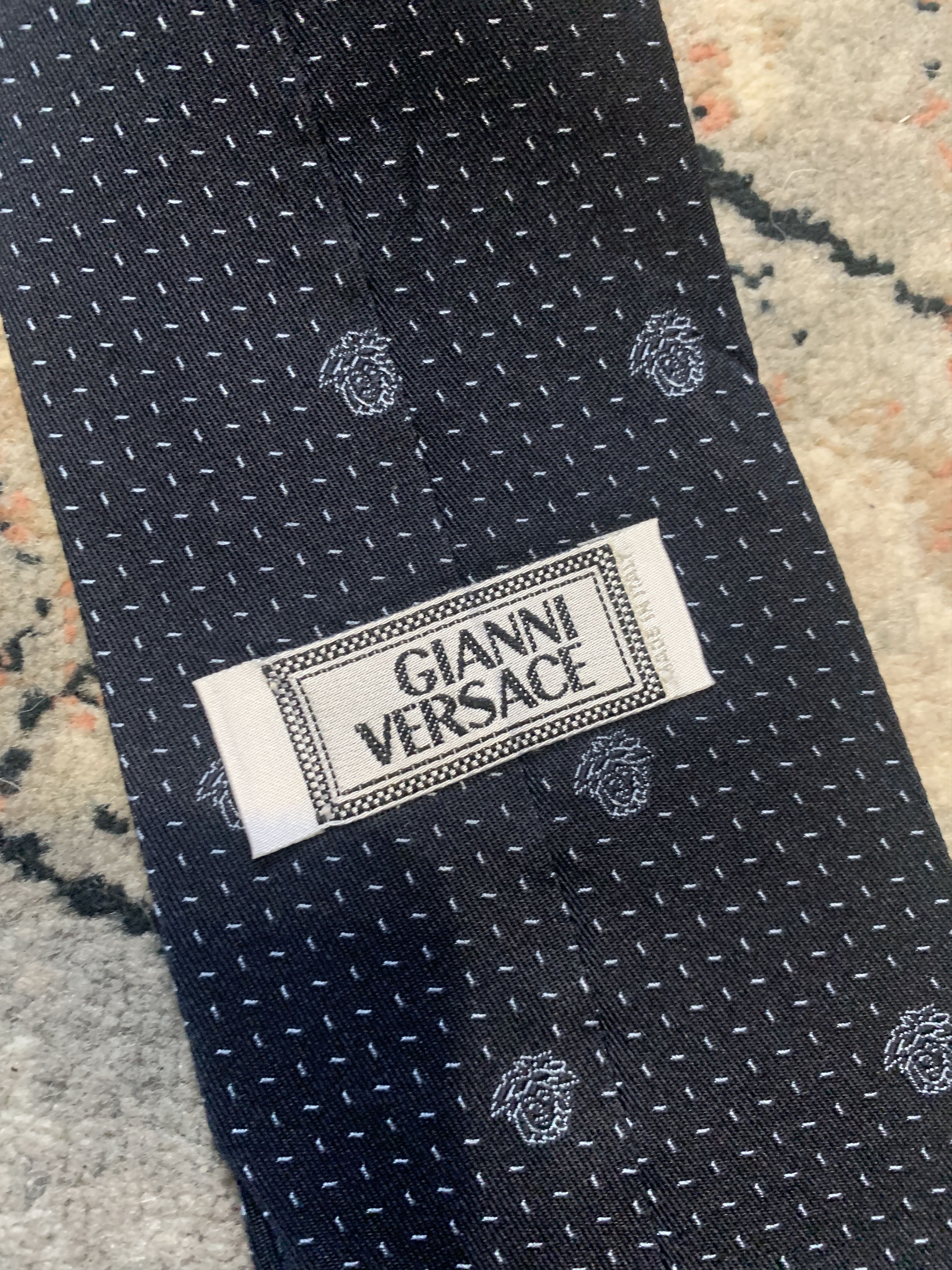 Vintage Gianni Versace Vintage 100% Silk Tie Size ONE SIZE - 8 Thumbnail