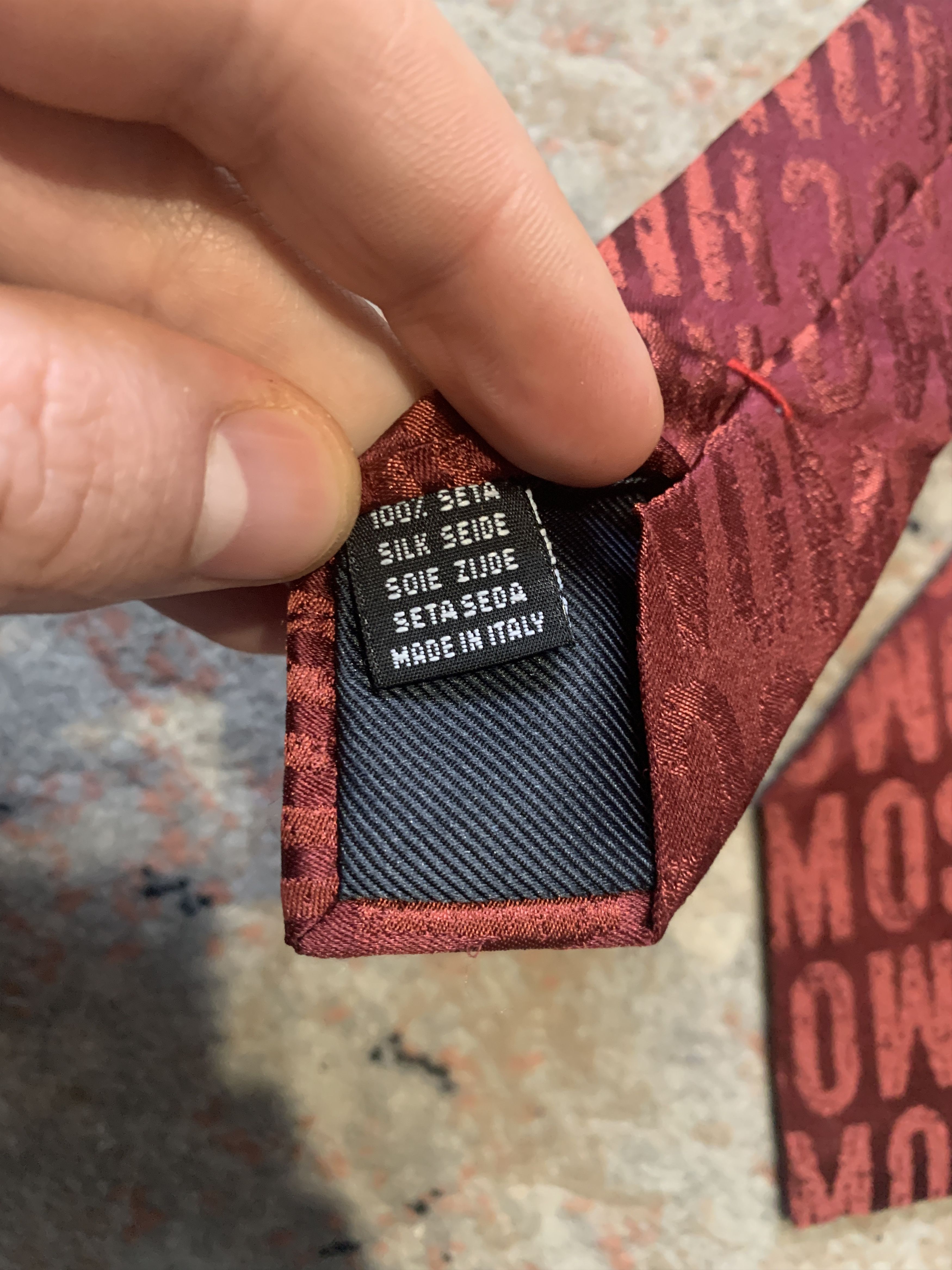 Moschino × Vintage Moschino Vintage 100% Silk Tie Size ONE SIZE - 3 Thumbnail