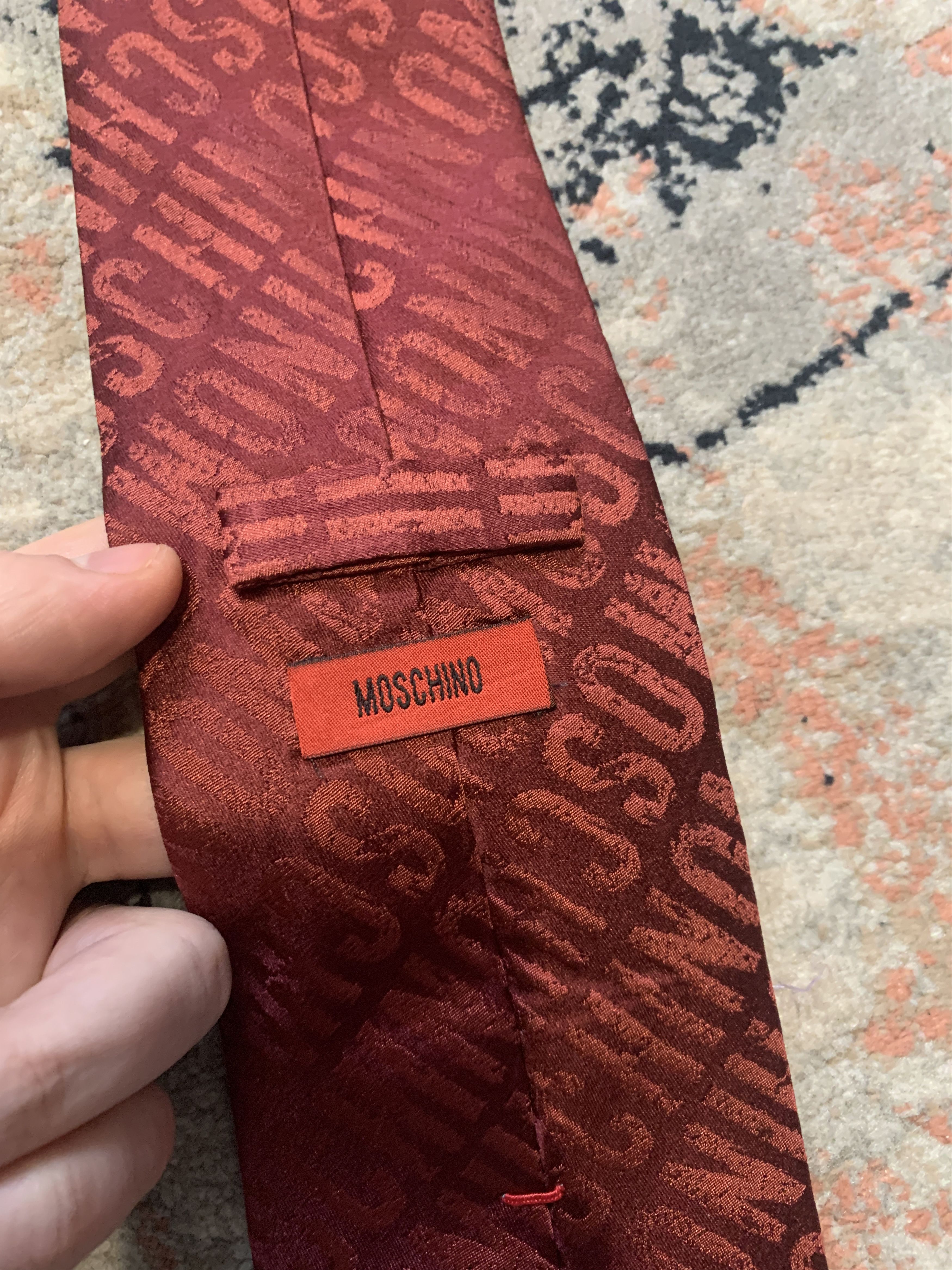 Moschino × Vintage Moschino Vintage 100% Silk Tie Size ONE SIZE - 5 Thumbnail