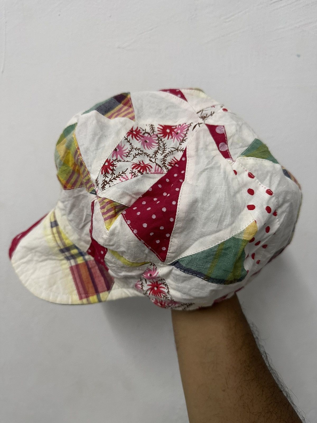 Japanese Brand × Vintage 🔥Vintage🔥 Vibe Japan Patchwork Hat Size ONE SIZE - 2 Thumbnail
