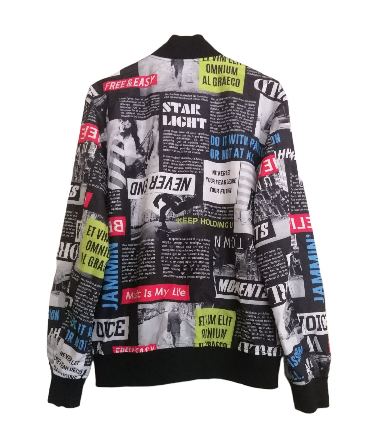 Japanese Brand Magazine Printed Design Reversible Bomber Jacket Size US M / EU 48-50 / 2 - 6 Thumbnail