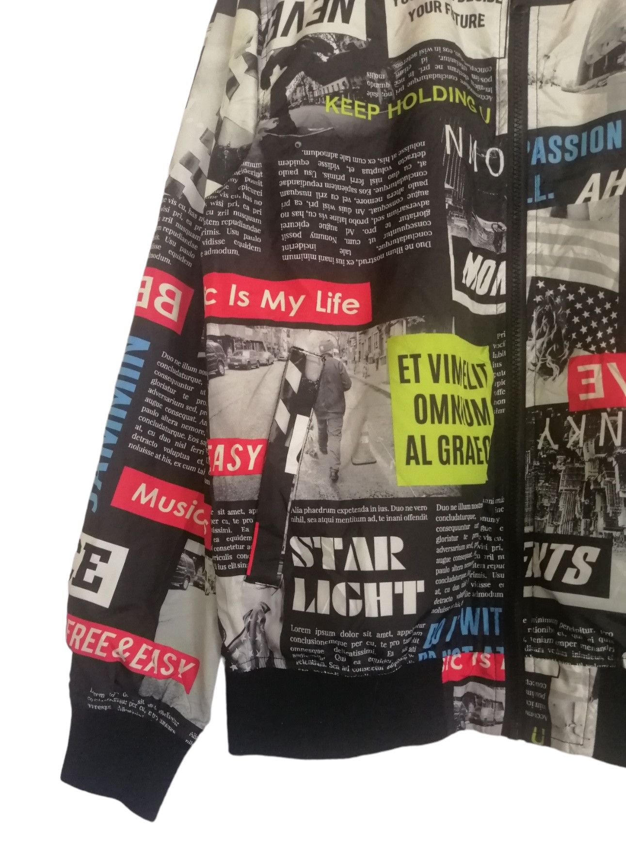 Japanese Brand Magazine Printed Design Reversible Bomber Jacket Size US M / EU 48-50 / 2 - 4 Thumbnail