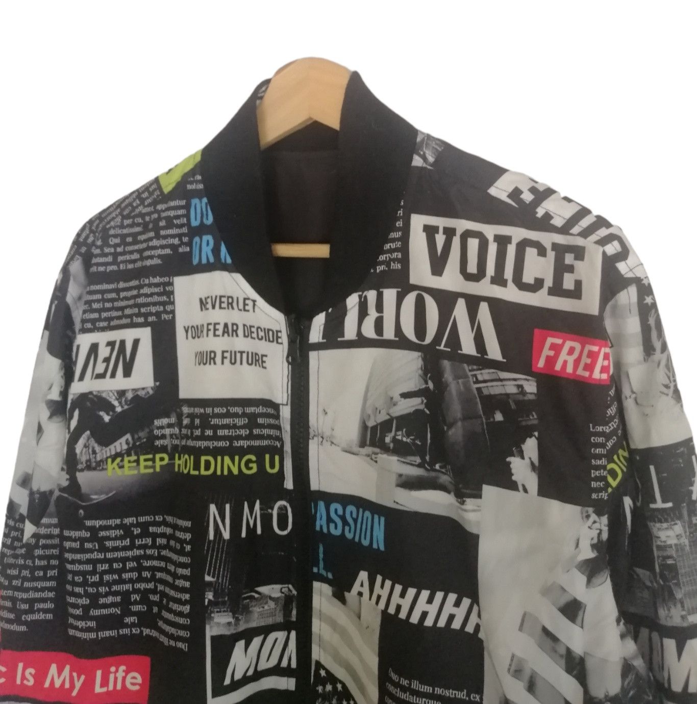 Japanese Brand Magazine Printed Design Reversible Bomber Jacket Size US M / EU 48-50 / 2 - 5 Thumbnail