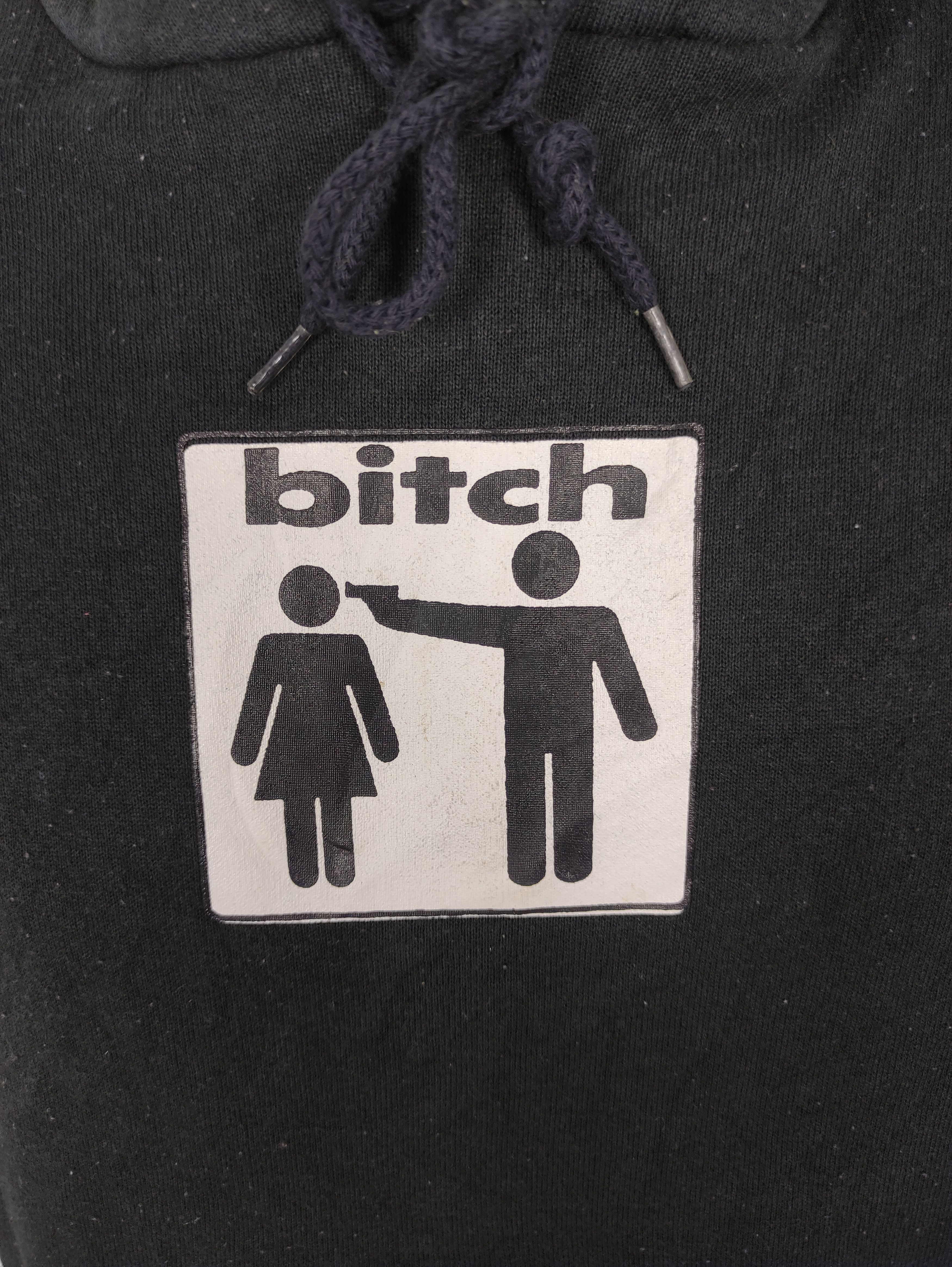 Fruit Of The Loom × Vintage Rare Vintage 90s Bitch Skateboards Hoodie Size US M / EU 48-50 / 2 - 2 Thumbnail