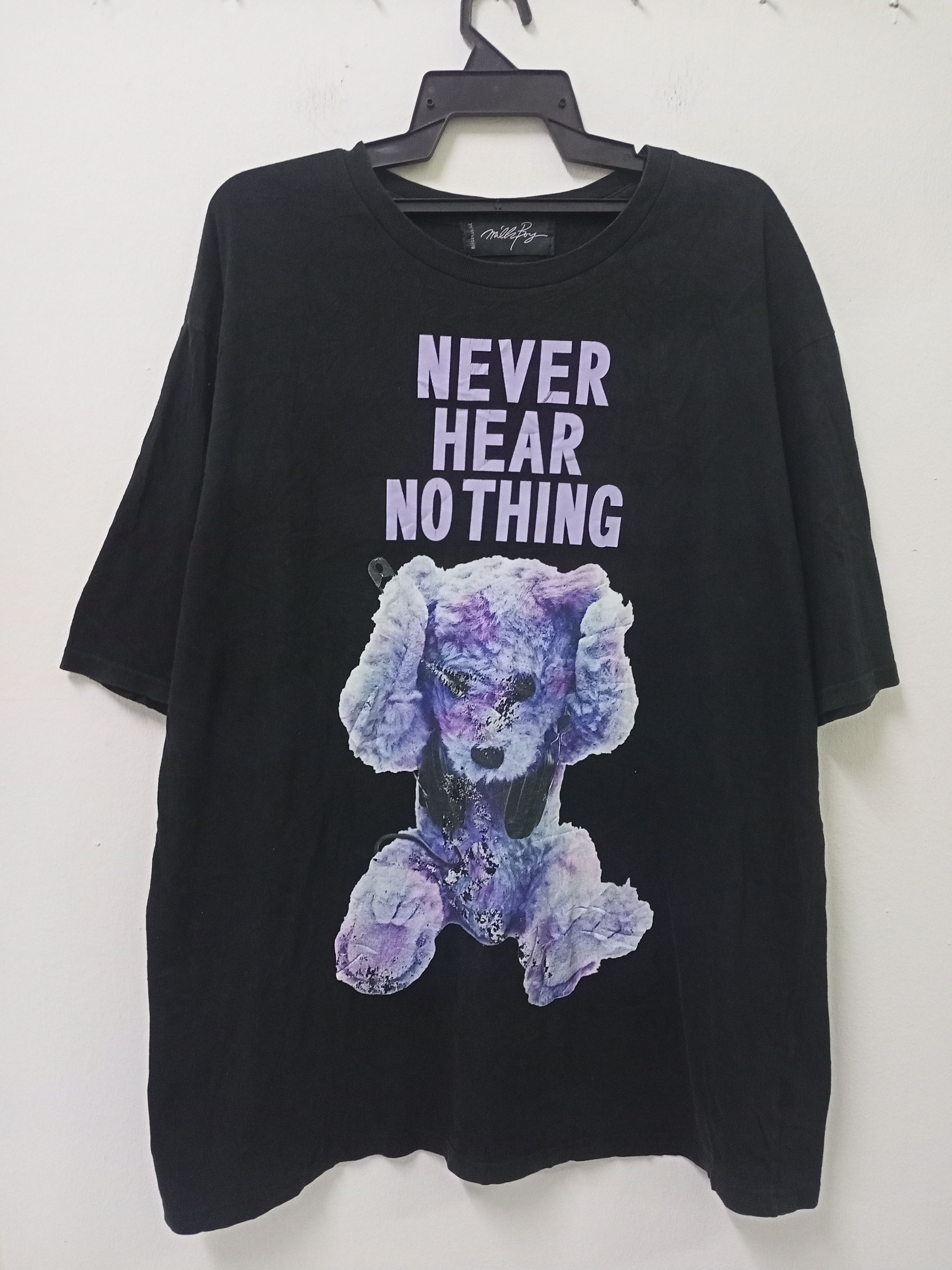 Japanese Brand Milk Boy Never Hear Nothing T- shirt Size US XL / EU 56 / 4 - 1 Thumbnail
