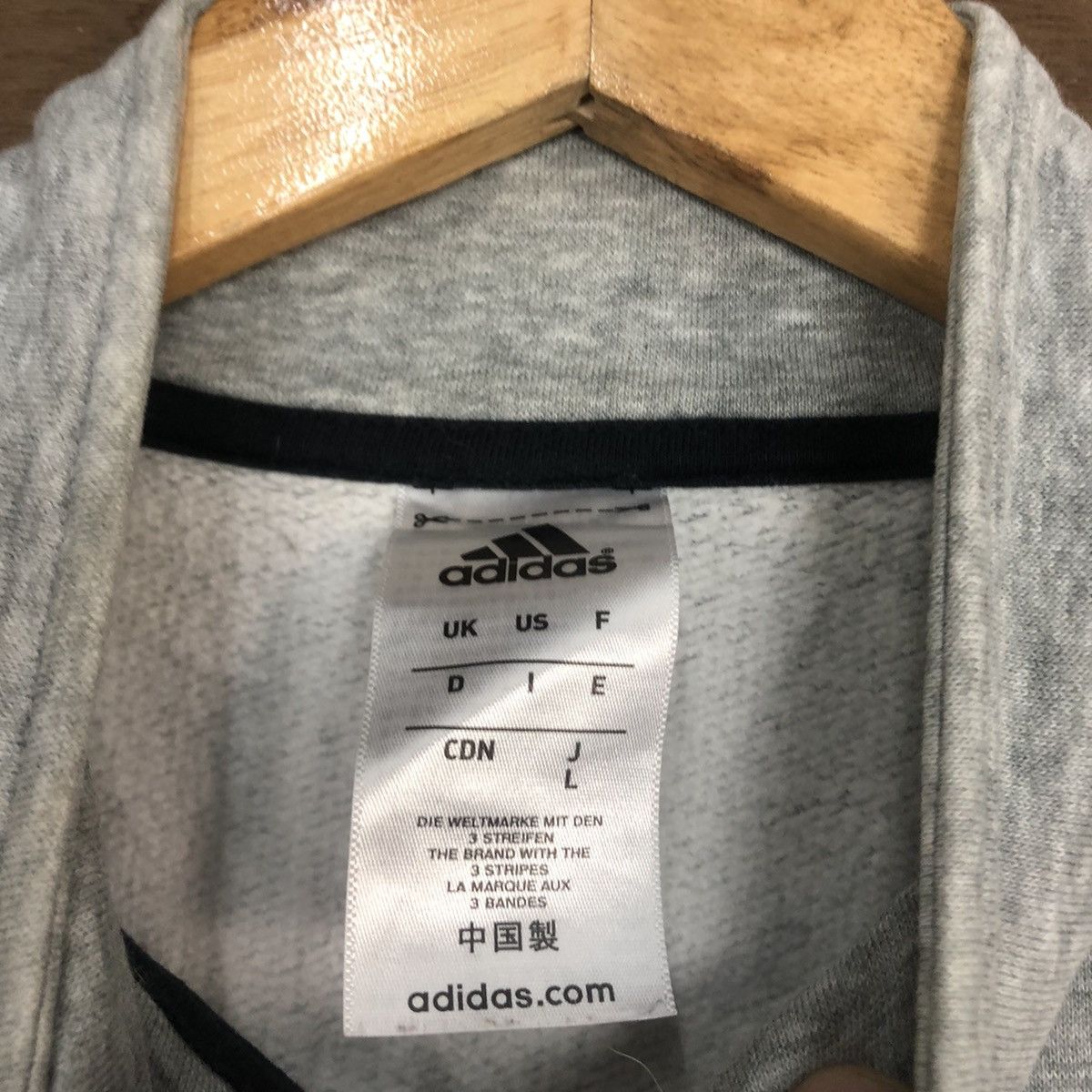 Adidas Adidas sportwear basketball Grey Sweater #341B Size US L / EU 52-54 / 3 - 12 Thumbnail