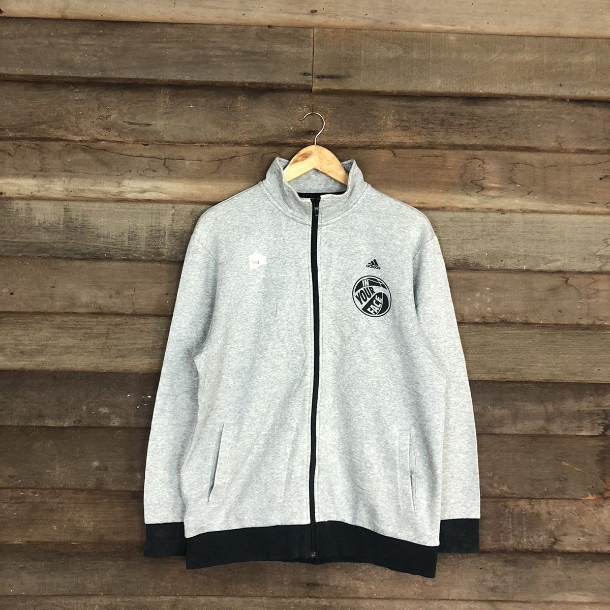 Adidas Adidas sportwear basketball Grey Sweater #341B Size US L / EU 52-54 / 3 - 1 Thumbnail