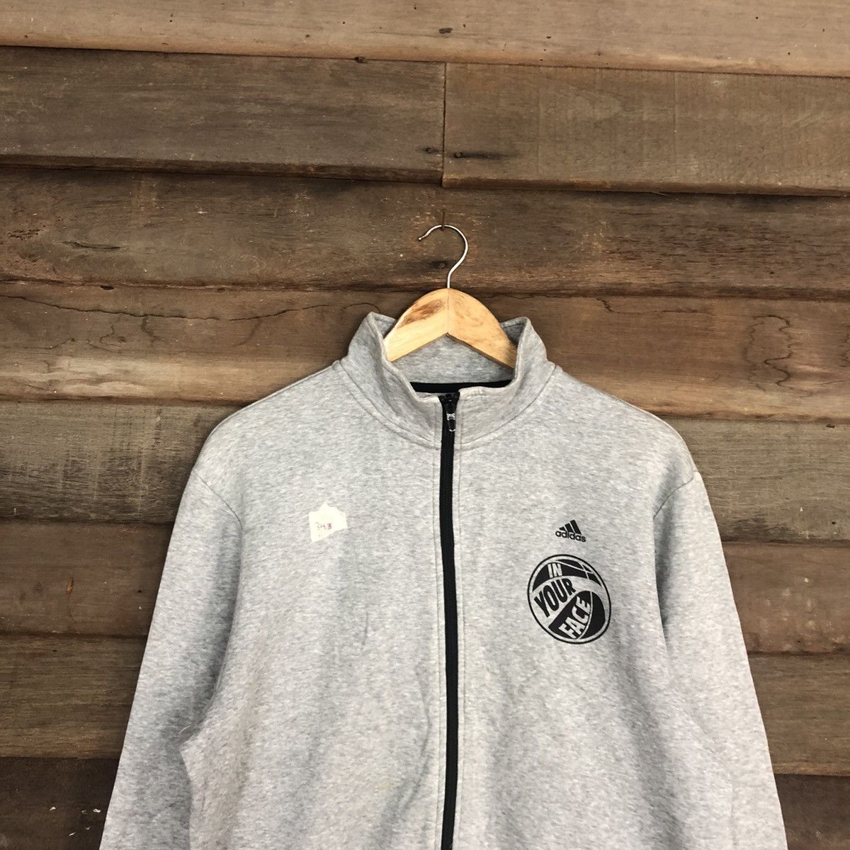 Adidas Adidas sportwear basketball Grey Sweater #341B Size US L / EU 52-54 / 3 - 2 Thumbnail