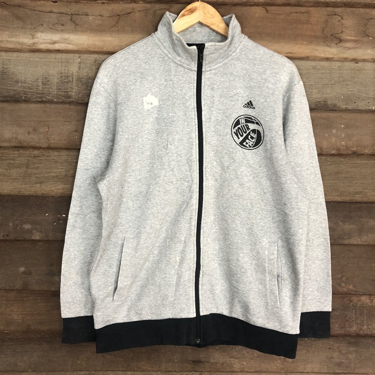 Adidas Adidas sportwear basketball Grey Sweater #341B Size US L / EU 52-54 / 3 - 8 Thumbnail