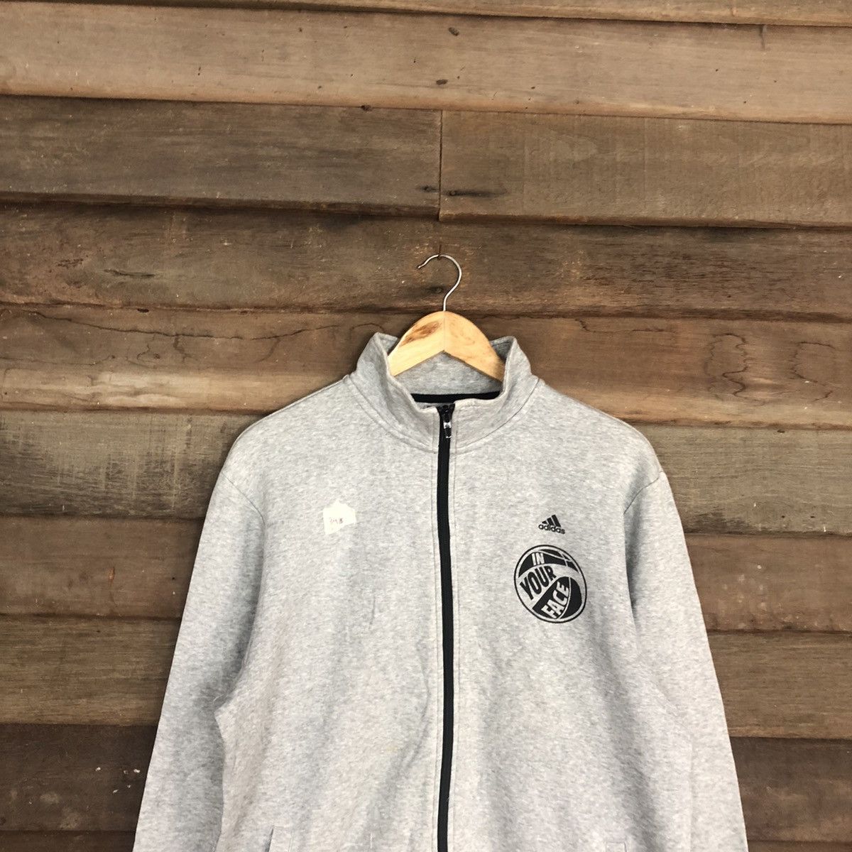 Adidas Adidas sportwear basketball Grey Sweater #341B Size US L / EU 52-54 / 3 - 9 Thumbnail