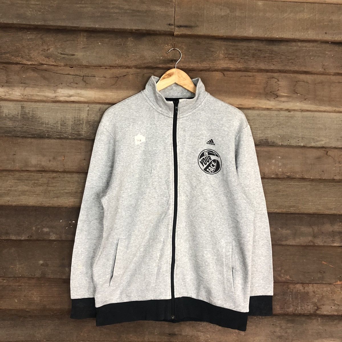 Adidas Adidas sportwear basketball Grey Sweater #341B Size US L / EU 52-54 / 3 - 3 Thumbnail